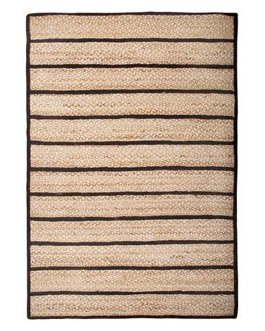 Vloerkleed KARADONA Beige 140 x 200 cm Jute