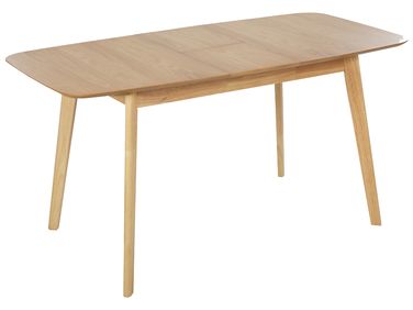 Table de salle à manger extensible MADOX Chêne clair 120/150 cm 75 cm