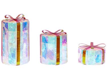 Outdoor Decoration LED GRIMSEY Christmas Gifts 30/20/10 cm Multicolour