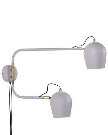 Wandlamp ESTRELLA verstelbaar Metaal Lichtgrijs