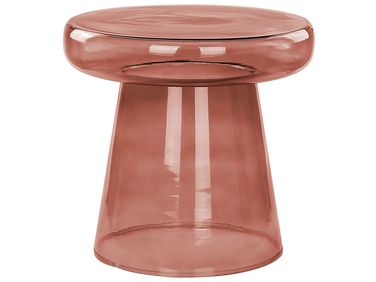 Table d'appoint CALDERA Verre Rouge