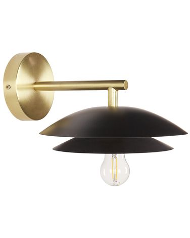 Wandlamp LASOLO Metaal Zwart