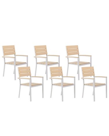 Set van 6 tuinstoelen COMO Beige