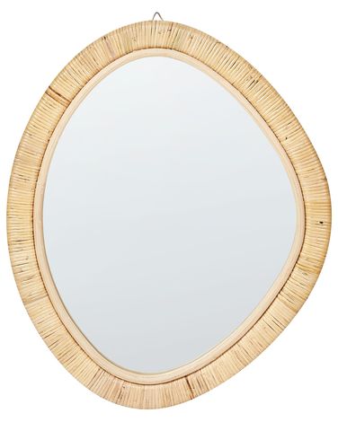 Wandspiegel ZAATARI 50 cm 60 cm Rotan Natuurlijk