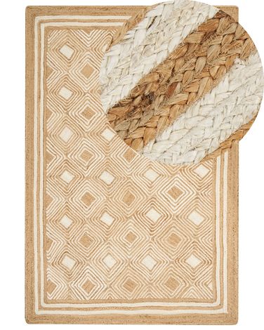 Tapis MENGEN Beige 200 x 300 cm Jute