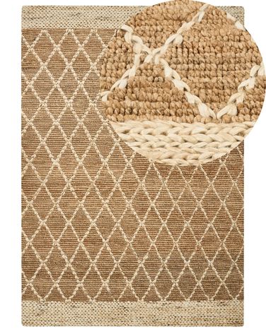 Vloerkleed ZORAVA Beige 160 x 230 cm Jute