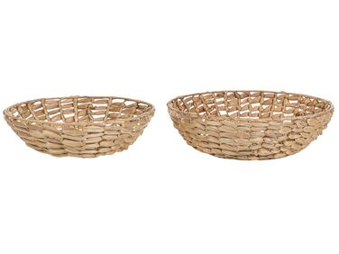 Set of 2 Bowls DALAT Wicker Natural