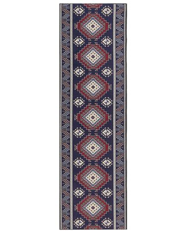 Tapis KANGAL Bleu foncé 60 x 200 cm