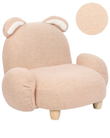 Kids Armchair Rabbit KANNA Boucle Beige