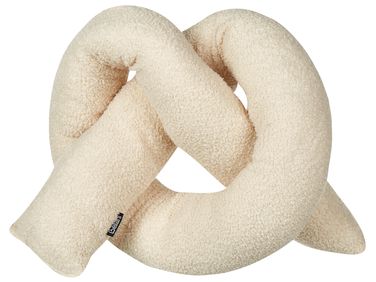 Sierkussen GLADIOLUS Bouclé 172 x 14 cm Beige effen