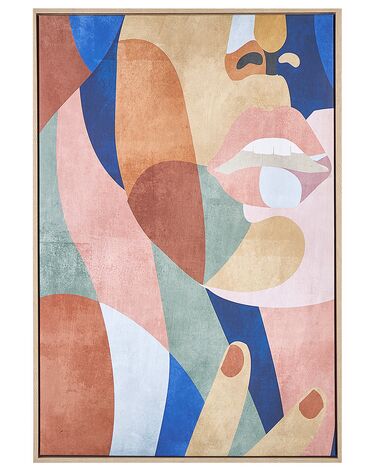 Imprimé sur toile BITETTO Motif féminin 63 x 99 cm Multicolore