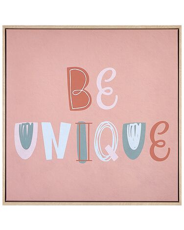 Schilderij TAURISANO Kids motief 63 x 63 cm Roze