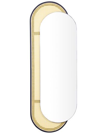Wandspiegel CREIL 51 cm 143 cm PE rotan Natuurlijk