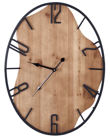 Wandklok MEYNES 46 cm Metaal Zwart