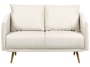 Bank 2-zits MAURA Stof Lichtbeige