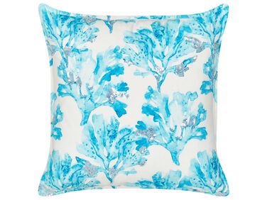 Sierkussen ROCKWEED Katoen 45 x 45 cm Wit bloempatroon