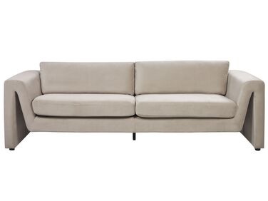 Sofa 3 Seater MAUNU Velvet Taupe