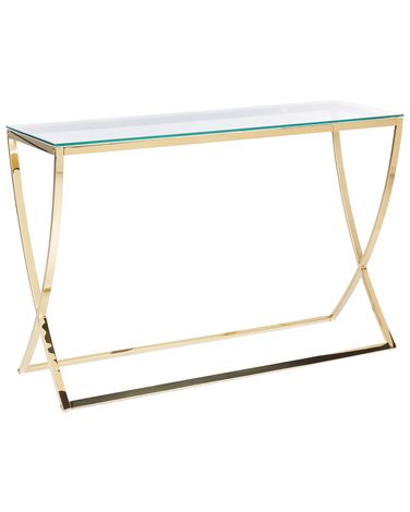 Sidetable RINGGOLD Veiligheidsglas Goud