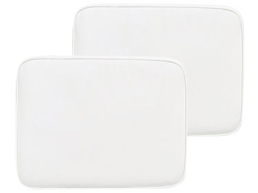 Set of 2 Garden Chair Cushions FIJI 29 x 38 cm Off-White