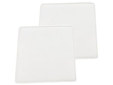 Set of 2 Garden Chair Cushions TERNI 37 x 34 cm Off-White