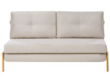 Slaapbank 2-zits EDLAND Stof Lichtbeige