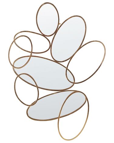 Wandspiegel DECIZE 113 cm 77 cm Metaal Goud