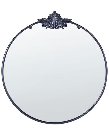 Wandspiegel SOMMANT 67 cm 76 cm Metaal Zwart