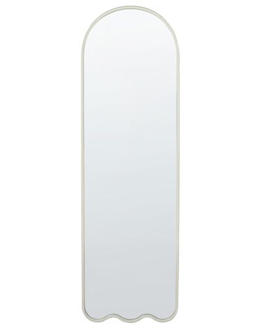 Wandspiegel BUSSY 45 cm 145 cm Metaal Gebroken wit