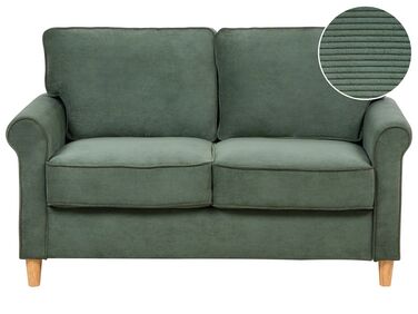 Bank 2-zits RONNEBY Corduroy Donkergroen
