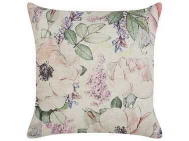Sierkussen ZAHRIYE 45 x 45 cm Paars bloempatroon