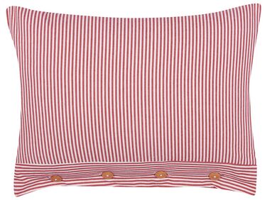 Sierkussen AALITA Katoen 40 x 60 cm Rood gestreept