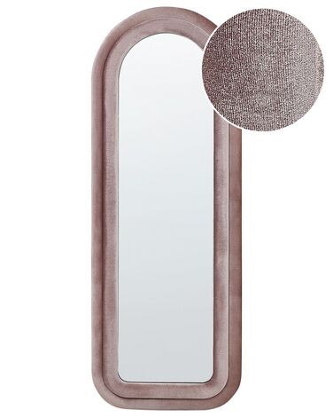 Wandspiegel CULAN 60 cm 160 cm Fluweel Roze