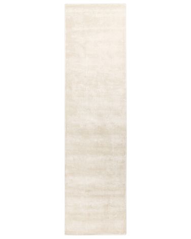 Rug GESI II Light Beige 80 x 300 cm Viscose