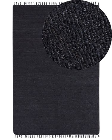 Vloerkleed SINANKOY Zwart 200 x 300 cm Jute