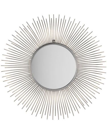 Wandspiegel CILLY 80 cm 80 cm Metaal Zilver