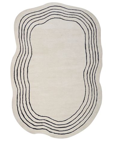 Tapis RAMZAN Beige 200 x 300 cm Soie artificielle