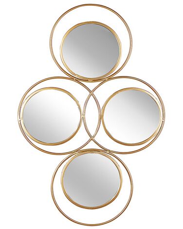 Wandspiegel LESCAR 50 cm 80 cm Metaal Goud