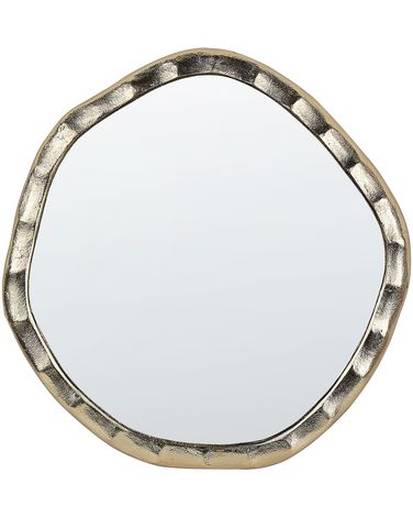Wall Mirror ANGKE 42 cm 40 cm Metal Gold