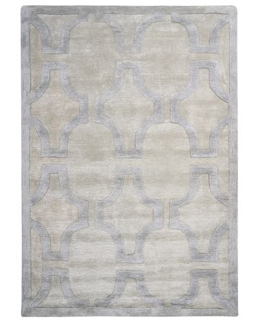 Tapis GWANI Beige 160 x 230 cm Soie artificielle
