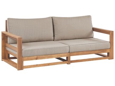 Tuin loungebank 2-zits TIMOR modulair Gecertificeerd acaciahout Lichtbruin