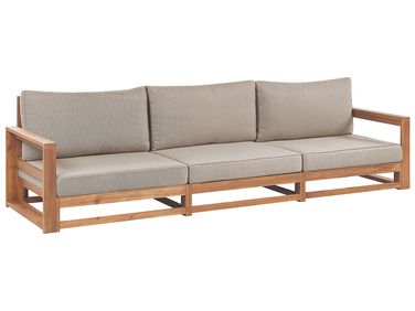 Tuin loungebank 3-zits TIMOR modulair Gecertificeerd acaciahout Lichtbruin