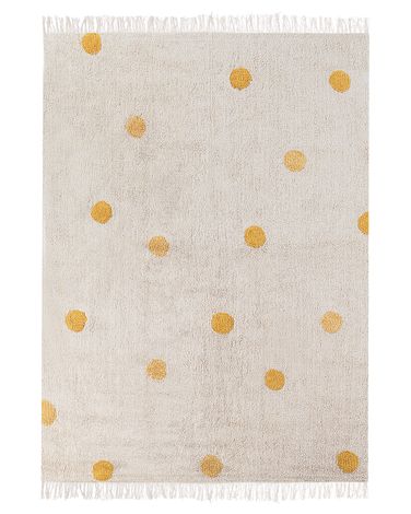 Tapis enfant DARDERE Jaune 140 x 200 cm Coton