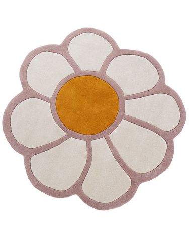 Tapis enfant THUMBELINA Blanc cassé ø 120 cm Laine
