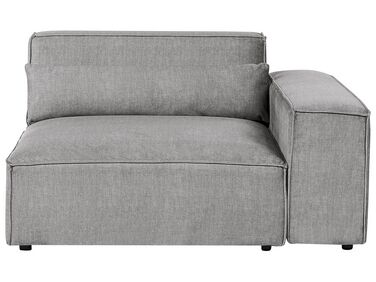 Module d’angle HELLNAR Tissu Gris Côté gauche