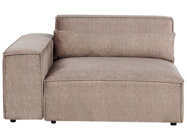 Module d'angle HELLNAR Tissu Marron clair Côté droit