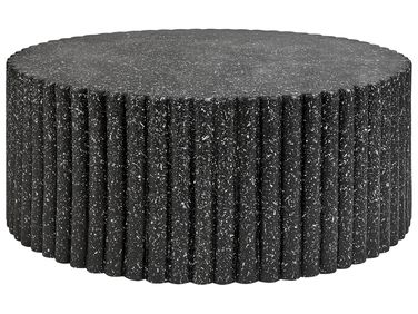 Table basse POZZA II 106 cm 106 cm Effet terrasse Terrazzo noir