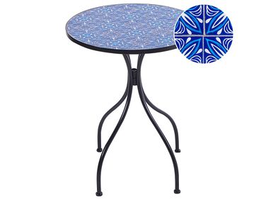 Table bistrot CIGLIANO 60 cm 60 cm Métal Noir