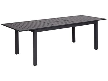 Uitschuifbare tuintafel SKALOMA 180/240 cm 90 cm Metaal Donkergrijs