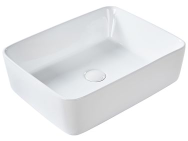 Wastafel voor aanrechtblad TRAVESIA 49 x 38 cm Keramiek Wit