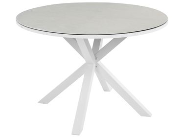 Tuin eettafel MALETTO 120 cm 120 cm Glas Taupe